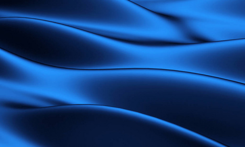 抽象纹理，蓝色丝绸