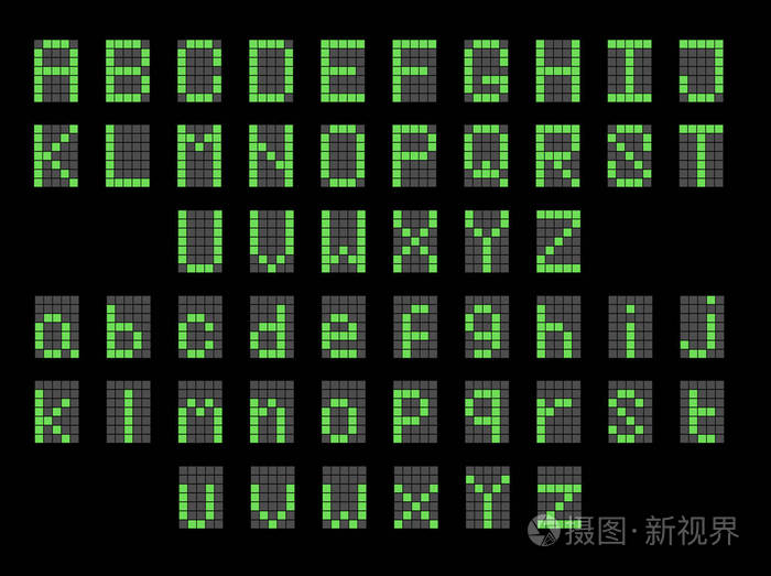 墨水手绘像素字体.