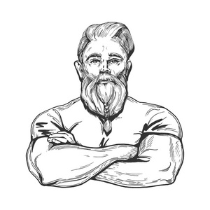 雕刻的手绘素描.商务舱和运动型汽车肌肉车