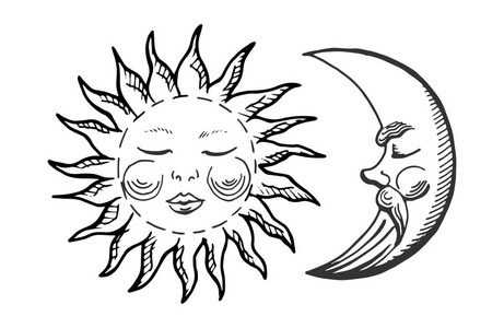 太阳月亮图标图片
