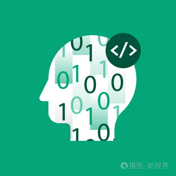 软件开发学习编码编程语言技术和创新数字下降