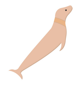 海豹的海洋动物图标设计