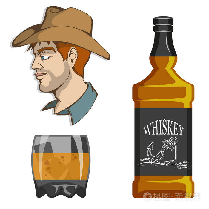 一瓶威士忌,一杯烈性酒,一瓶男子酒精饮料,一瓶威士忌,古代酒精饮料