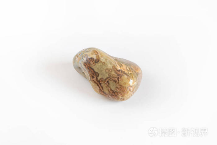 天然矿物石 绿色灰色宝石 白色隔离照片 正版商用图片137srd 摄图新视界