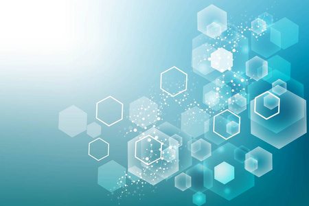 虚拟抽象背景与微粒, 分子结构为医学, 技术, 化学, 科学.
