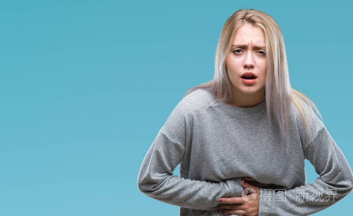 下载小样发票合同问题/举报疼痛疾病生病痛苦病症女人在因为年轻美丽