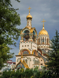 俄罗斯索契维诺格拉德纳亚街上的圣弗拉迪米尔神庙等于使徒