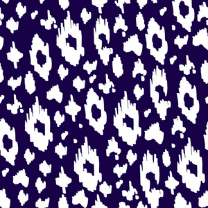 单色动物豹纹的无缝图案