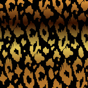 黑金色动物豹纹的无缝图案图片