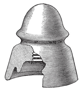 馈线绝缘子以前是由玻璃制成的，但他们承受的应变导致他们破解老式线路绘图或雕刻插图。