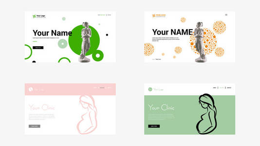 医疗门诊创意网站模板设计集图片