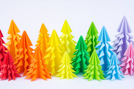 s holiday. Rainbow origami