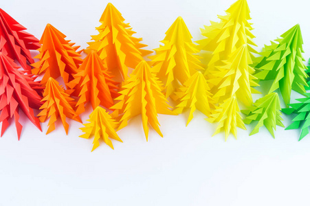 s holiday. Rainbow origami