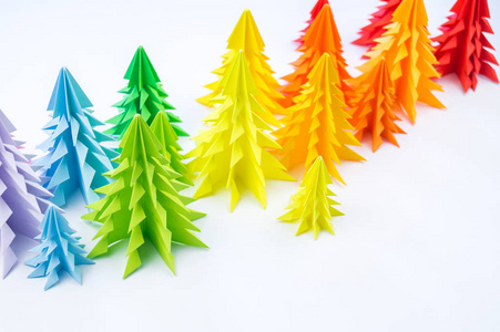 s holiday. Rainbow origami