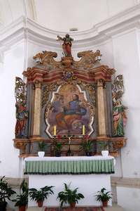 圣约瑟夫祭坛，在克罗地亚波库普斯科圣母升堂