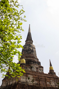 泰国大城府柴蒙阁寺宝塔