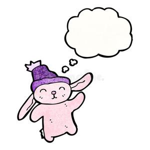 兔粉红鼻子图片