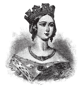 维多利亚女王18191901年，她是英国和爱尔兰联合王国的女王，从1837年到1901年，她是老式线条绘画或雕刻插图的女王。