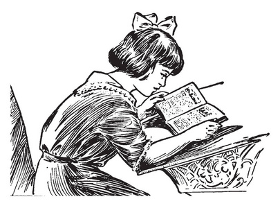 画密集线条女孩图片