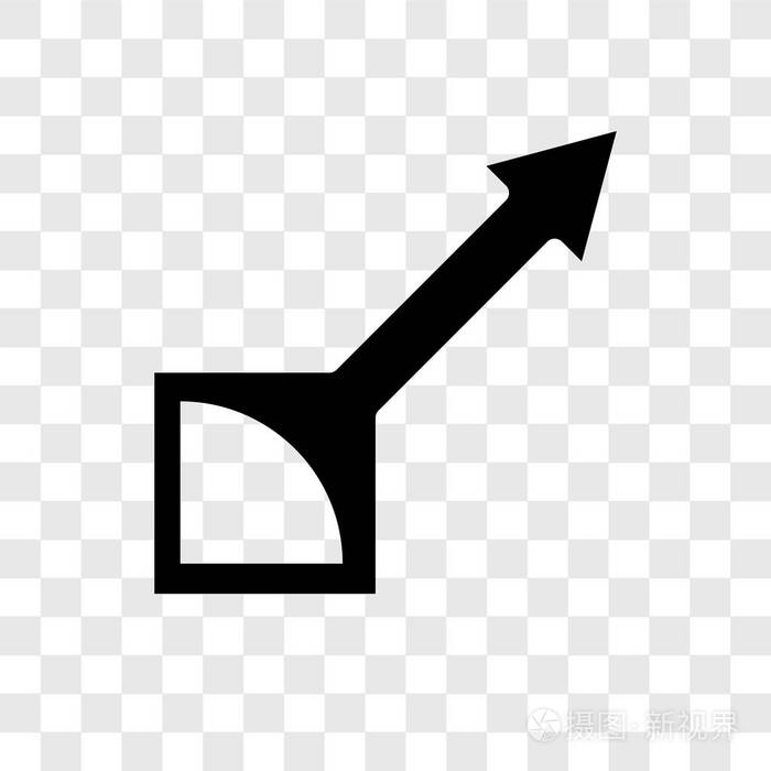 拖动矢量图标隔离透明背景拖动透明标志概念