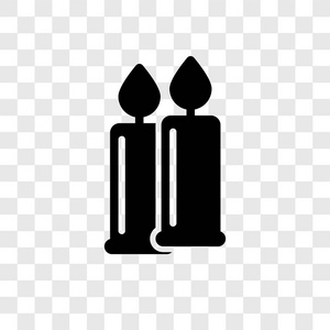 蜡烛矢量图标隔离透明背景蜡烛透明标志概念