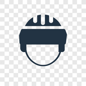 头盔矢量图标隔离透明背景头盔透明标志概念照片