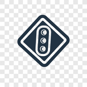 交通灯矢量图标隔离透明背景交通灯透明标志概念