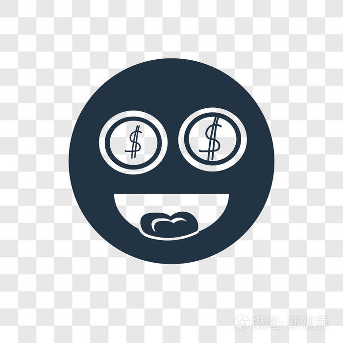 贪婪矢量图标隔离透明背景贪婪透明标志概念
