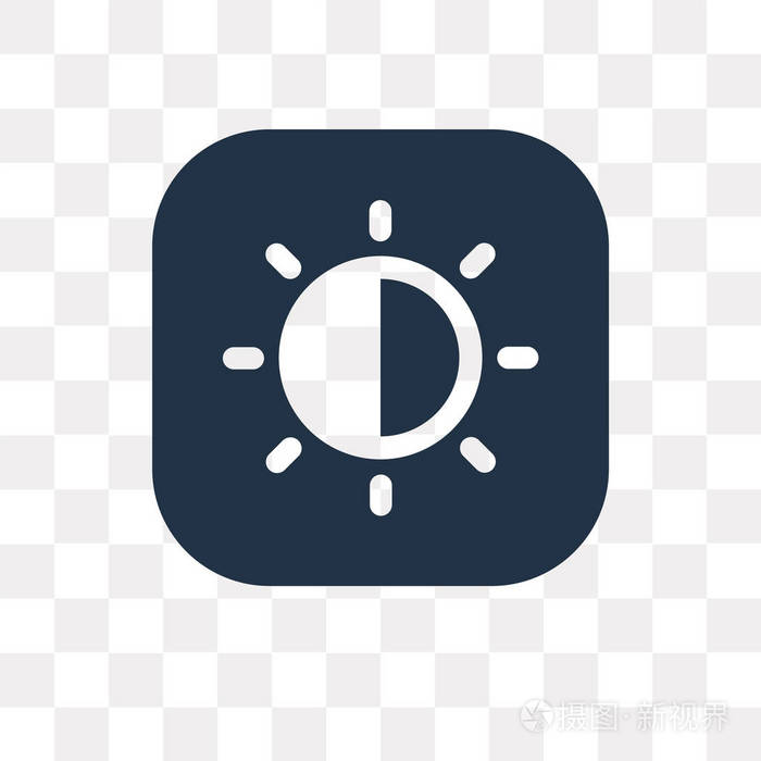 在透明背景曝光透明度概念上隔离的曝光矢量图标可以使用web和移动