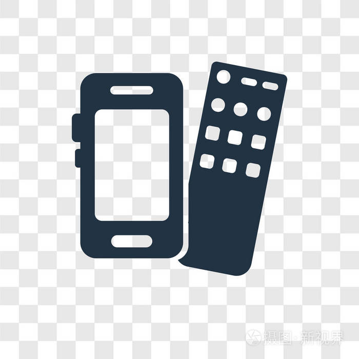 远程矢量图标隔离透明背景远程透明标志概念