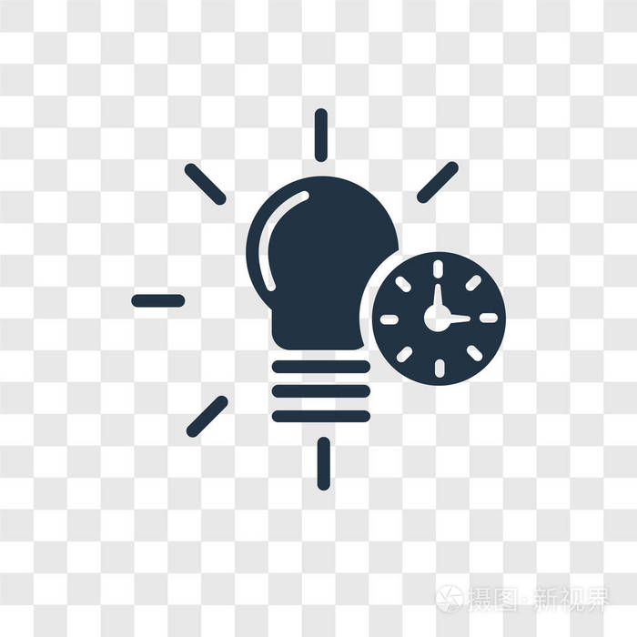 照明矢量图标隔离透明背景照明透明标志概念