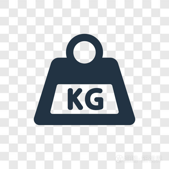 重量矢量图标隔离透明背景重量透明标志概念