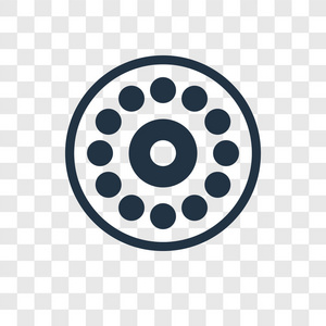 加载图标隔离在透明背景上.