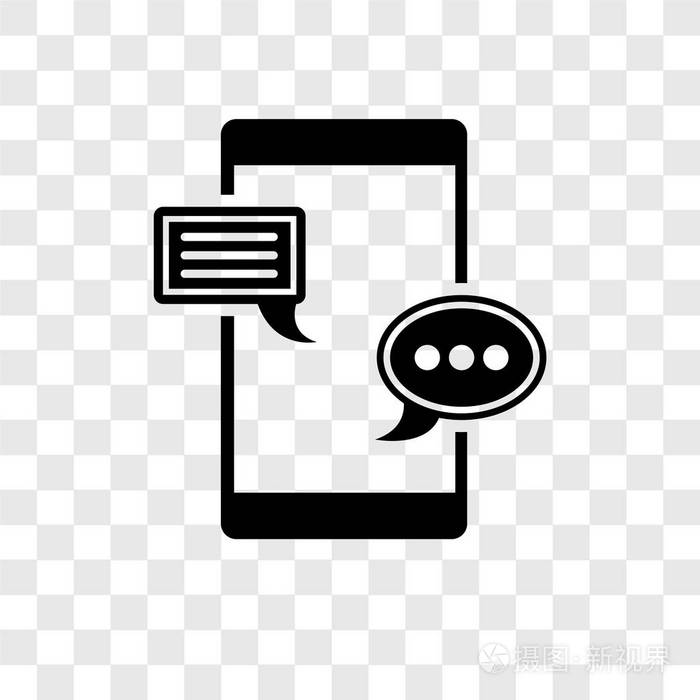 聊天矢量图标简单和现代平面符号的网站移动标志应用程序ui.