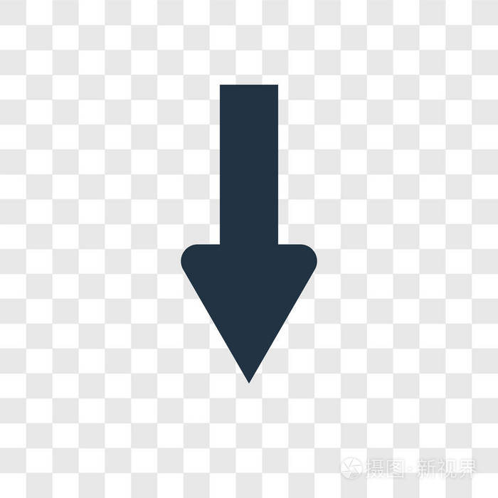 向下箭头矢量图标简单和现代平面符号的网站移动标志应用程序ui. 向