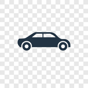 时尚设计风格的汽车玩具图标。 汽车玩具图标隔离在透明背景上。 汽车玩具矢量图标简单和现代平面符号的网站移动标志应用程序UI。 汽