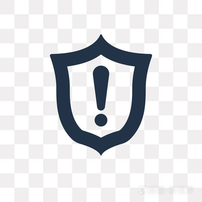 屏蔽矢量图标隔离在透明背景屏蔽透明概念可以使用网页和移动