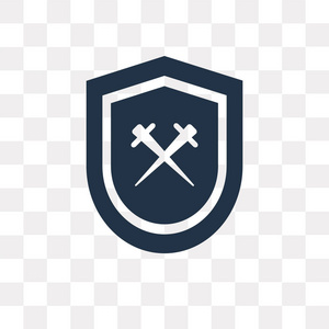 屏蔽矢量图标隔离在透明背景屏蔽透明概念可以使用网页和移动照片