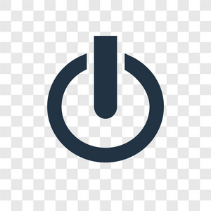 电源矢量图标简单和现代平面符号的网站移动标志应用程序ui.