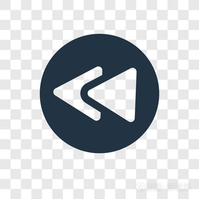 倒带矢量图标简单和现代平面符号的网站移动标志应用程序ui.