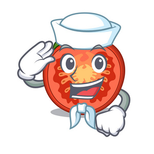 水手字西红柿切片食品装饰