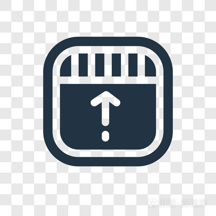 拖动图标隔离在透明背景上.