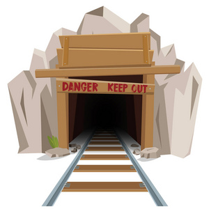 铁路矿井入口隧道