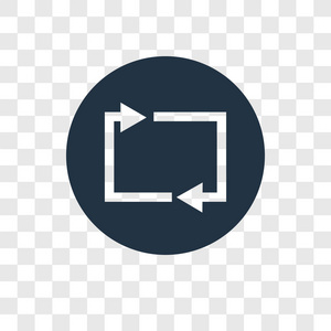 重新加载图标隔离在透明背景上.