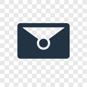 邮件图标的时尚设计风格。 邮件图标隔离在透明背景上。 邮件矢量图标简单和现代平面符号的网站移动标志应用程序UI。 邮件图标矢量插