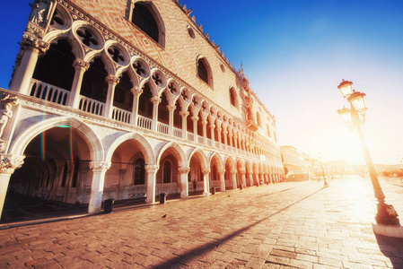 s Square and Campanile bell tower in Venice. Italy.