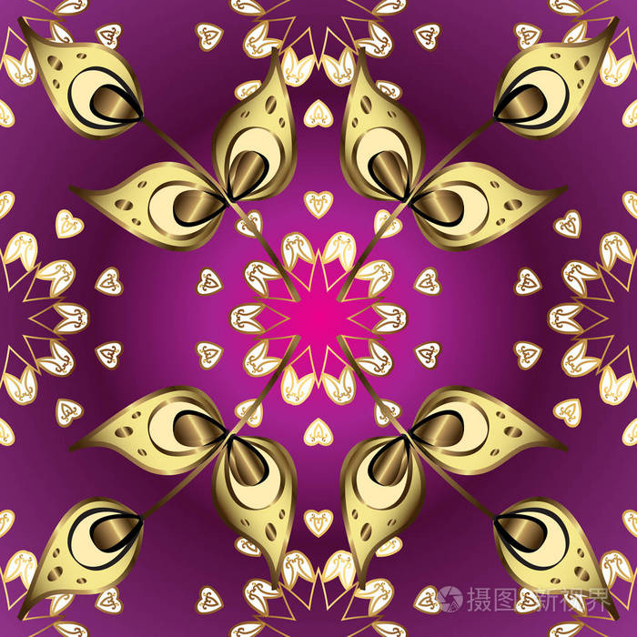 装饰性纹理卷发.