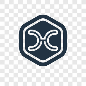 双鱼矢量图标简单和现代平面符号的网站移动标志应用程序ui.