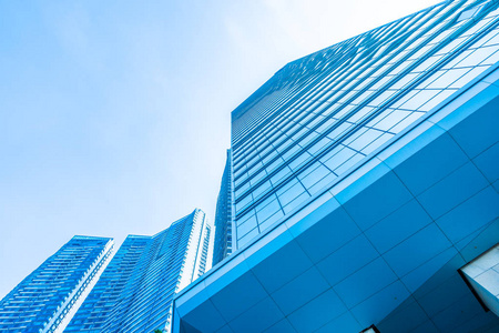 摩天大楼外观美丽的建筑商务办公大楼外观摩天大楼照片