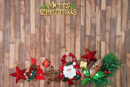 圣诞快乐圣诞节木制背景装饰图片